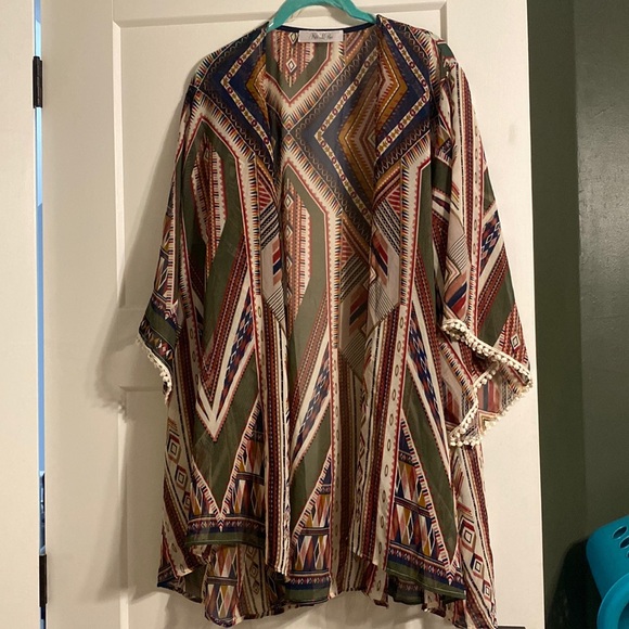 kiki larue Other Aztec Kimono One Size Poshmark
